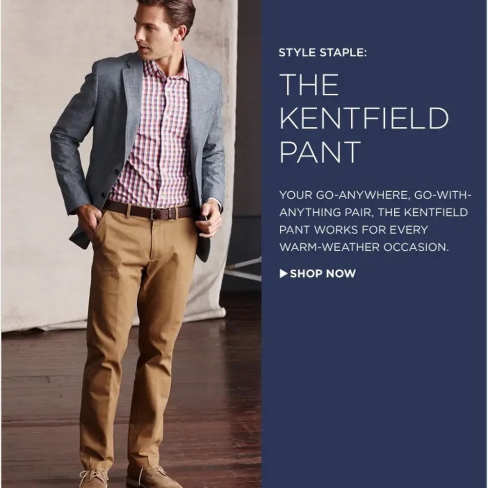 Banana Republic Kentfield micropatterned chinos